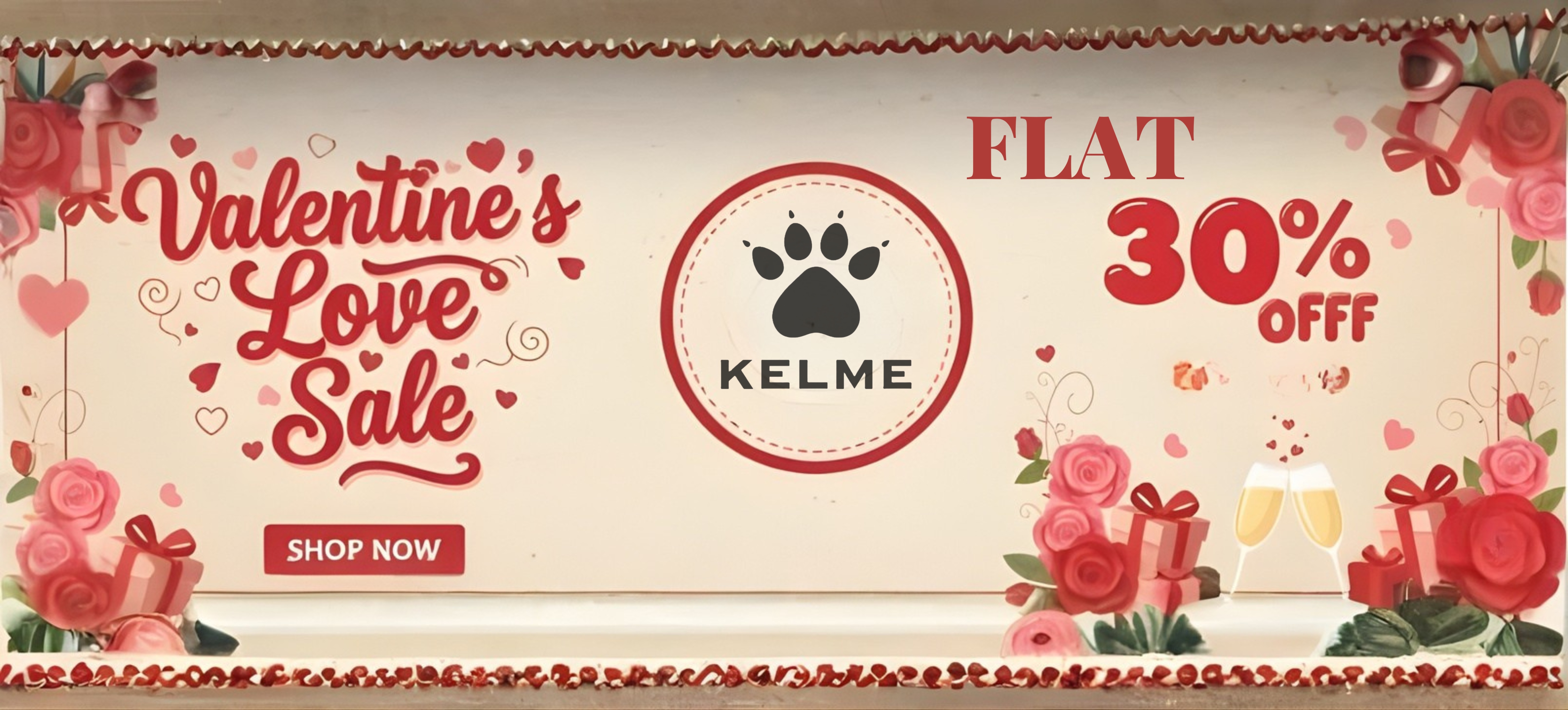 Valentine Sale 30% banner